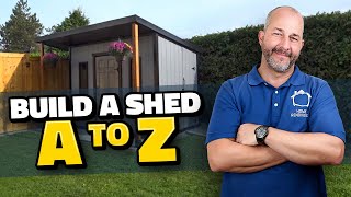 DIY How to Build a Shed A to Z [upl. by Hareehahs]