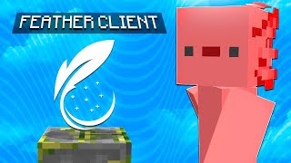 El Nuevo Feather CLIENT es el MEJOR CLIENTE para JUGAR MINECRAFT ¿supera a badlion y lunar [upl. by Richela]