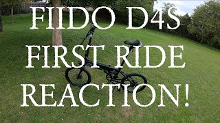 Fiido D4S electric bike first ride reaction [upl. by Brenn]