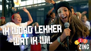 123ZING  Ik Word Lekker Wat Ik Wil Videoclip Kinderboekenweeklied 2021 [upl. by Anilosi462]