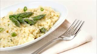 Recette  Risotto aux crevettes et pointes dasperges [upl. by Bohman]