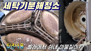 세탁기 청소 분해 비용 빨래에서 쉰내가 나서 뜯어본 6년 사용 드럼세탁기 [upl. by Arnold]