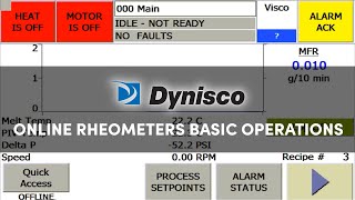 Dynisco Online Rheometers  Basic Operations Guide [upl. by Esiocnarf]