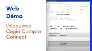 Cegid Compta Connect  Gérez votre comptabilité en 2 clics  Web démo  Cegid [upl. by Eissel]