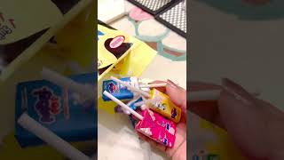 ASMR MOO POP assorted flavours asmrcandy satisfying shorts [upl. by Hay347]