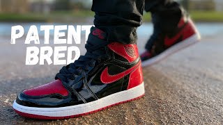 I Guess They Had To Do This Jordan 1 Patent Bred Review amp On Foot [upl. by Raquela]