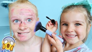 SISTER DOES MY MAKEUP CHALLENGE ❤ Mias Life ❤ [upl. by Ferullo120]