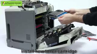 Lexmark C 534 DN Toner Cartridge Replacement  user guide C5220KSCSMSYS C5240CHKHMHYH [upl. by Beaver]