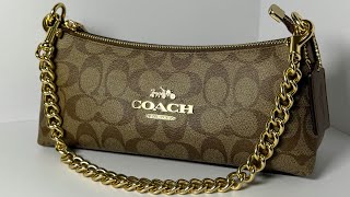 Coach Charlotte Shoulder Bag In Signature Canvas [upl. by Cud]