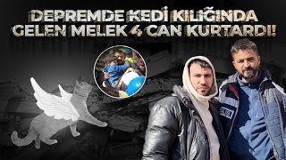 DEPREMDE MUCİZE KEDİ 4 CAN KURTARDI [upl. by Ahsiekram985]