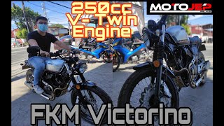 FKM VICTORINO  250cc VTwin Engine  Tunog Big Bike  Price and Specs  FEKON [upl. by Gombach]