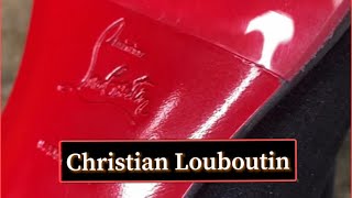 Men’s Christian Louboutin shoes adding thin rubber sole protector [upl. by Letsirk]