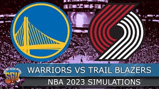 Golden State Warriors vs Portland Trail Blazers Full Game Highlights NBA Today 126  NBA 2K24 Sim [upl. by Lainad695]