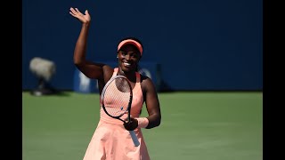 2017 US Open Stephens vs Goerges Highlights [upl. by Eimerej]