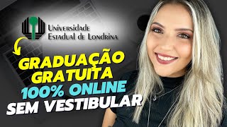 GRADUAÇÃO EAD GRATUITA SEM VESTIBULAR  UEL 2024  Mari Rel [upl. by Ireg316]