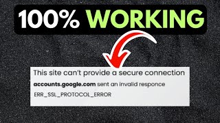 The ERR SSL PROTOCOL ERROR in Windows 11 FIXED [upl. by Violette]