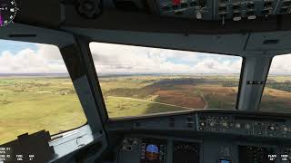 REX AIRLINES Pilot Sticks the Landing at Mount Gambier in MSFS 2020 Cockpit View [upl. by Elakram]