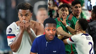 🇬🇧BRIT REACTS TO  USA vs Mexico  CONCACAF NATIONS LEAGUE SEMIFINAL [upl. by Arvie466]