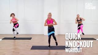 13Minute Quick Core and Legs Band Workout With Christa DiPaolo [upl. by Ruhtra]