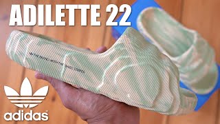 ARE THESE NEW ADIDAS SLIDES BETTER THAN YEEZYS ADILETTE 22 SLIDES REVIEW  SIZING amp COMFORT [upl. by Alyag]