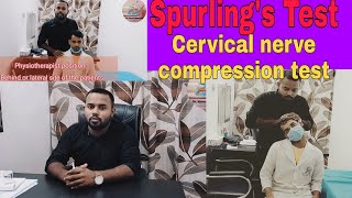 Spurlings test Foraminal compression test Cervical compression test Special test [upl. by Anirda]