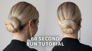 60 Second Updo Tutorial ❤️ [upl. by Ezarras]