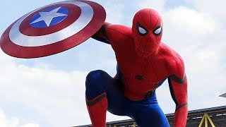 SpiderMan quotHey Everyonequot  Airport Argument Scene  Captain America Civil War  Movie CLIP HD [upl. by Ambrosane300]