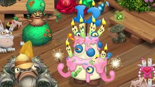 EPIC MAMMOTT on PLANT ISLAND Upgraded Some Castles and JAM BOREE CANDLE 12  My Singing Monsters [upl. by Akcirehs]