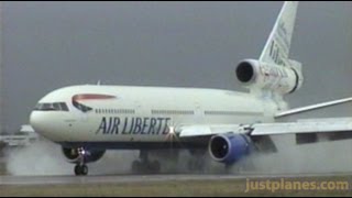 Air Liberte DC10 Wet Arrival [upl. by Malva]