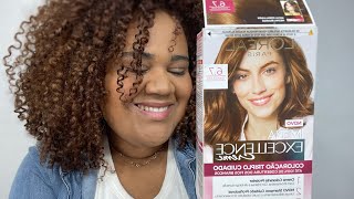 ATUALIZADO COR CHOCOLATE NOS CABELOS  LOREAL PARIS 67 [upl. by Aidne]