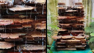 Amazing ROCK FOUNTAIN for Garden  DIY Water Fountain  Garden Waterfall DIY [upl. by Virginia753]