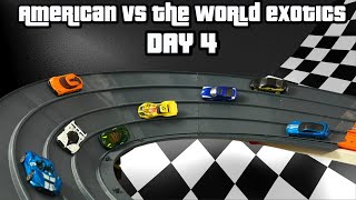 DIECAST CARS RACING TOURNAMENT  AMERICAN VS WORLD EXOTIC CARS 4 [upl. by Ahsai]