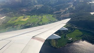 4K Full Flight  KLM Cityhopper E195E2 Amsterdam to Oslo [upl. by Aivonas]