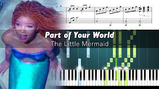 Disney  Part of Your World The Little Mermaid  Piano Tutorial  SHEETS [upl. by Pelaga]