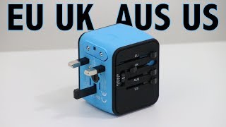 Best AllinOne International Power Adapter Review  EU  UK  AUS  US  IronM [upl. by Adlar]