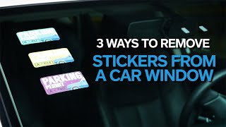 Quick Fix How to Remove Stickers From a Car Window  Allstate Insurance [upl. by Pallua506]