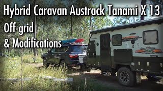 Hybrid Caravan Austrack Tanami X 13 Camper  walk thru Off Grid amp Modifications [upl. by Pendergast]