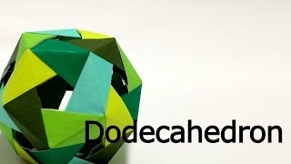 Modular Origami Dodecahedron 2 tutorial [upl. by Ravaj]