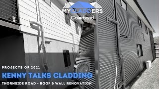 Colorbond Corrugated Wall Cladding  Kenny Talks Cladding Brisbane [upl. by Yerffoej972]