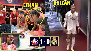 Ethan Mbappe Led Lille Celebration As Kylian Left Disappointed After Real Madrid Lost 10 [upl. by Iinde]