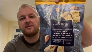 Asda Roasted Camembert amp Garlic Flavour Crisps  Review [upl. by Watts]