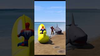 GTA 5  KELA BOAT VS SHARK BOAT IN GTA V viral funnyshorts spiderman shorts [upl. by Goddord]