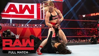 FULL MATCH  Ronda Rousey amp Sasha Banks vs Nia Jax amp Tamina Raw Jan 14 2019 [upl. by Aimac]