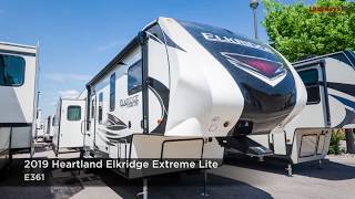 2019 Heartland Elkridge Extreme Lite E361 Video Tour at Lazydays [upl. by Esimehc880]