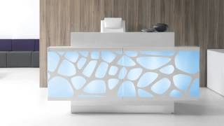 Reception Desks  Modern Office Furniture [upl. by Inalaehon]