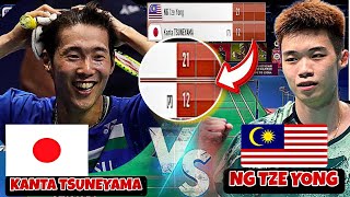 Highlight‼️Ng Tze Yong MAS cipta KEJUTAN Singkirkan pemain no 7 Dunia Kanta Tsuneyama JPN 7🤯 [upl. by Ecinuahs562]