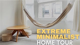 EXTREME MINIMALIST HOME TOUR feat EVERYTHING I OWN [upl. by Anoli829]