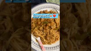 The Quickest spaghetti recipe you’ll ever try❤️🍝 youtube cooking youtubeshorts recipe noodles [upl. by Leonore]