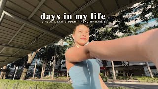 Days in My Life as a Law Student  healthy habits and routines [upl. by Sikko]