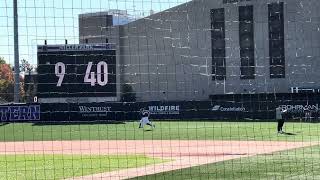 60 Yard Dash at Northwestern Camp Michael Stebel 2025 Corner INF October 26 2024 [upl. by Ennairek]